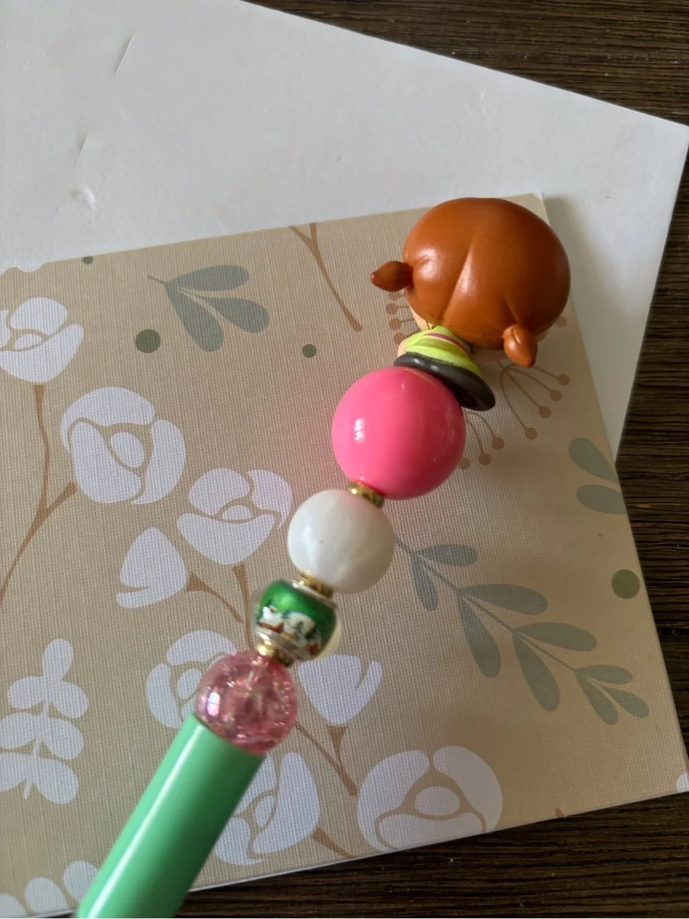 Disney Doorables: Frozen: Princess Anna handmade beaded pen